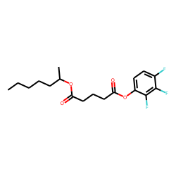 Glutaric acid, hept-2-yl 2,3,4-trifluorophenyl ester