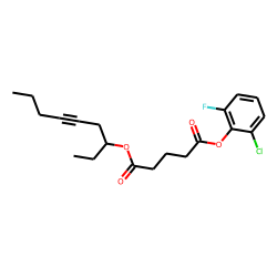 Glutaric acid, 2-chloro-6-fluorophenyl non-5-yn-3-yl ester