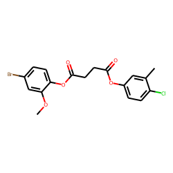Succinic acid, 4-chloro-3-methylphenyl 4-bromo-2-methoxyphenyl ester