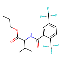 L-Valine, N-(2,5-ditrifluoromethylbenzoyl)-, propyl ester