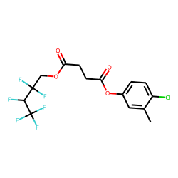 Succinic acid, 4-chloro-3-methylphenyl 2,2,3,4,4,4-hexafluorobutyl ester