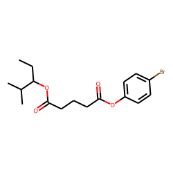 Glutaric acid, 2-methylpent-3-yl 4-bromophenyl ester