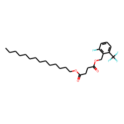 Succinic acid, 2-fluoro-6-(trifluoromethyl)benzyl tetradecyl ester