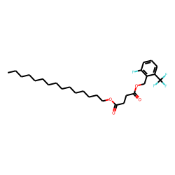 Succinic acid, 2-fluoro-6-(trifluoromethyl)benzyl pentadecyl ester