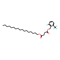 Succinic acid, 2-fluoro-6-(trifluoromethyl)benzyl heptadecyl ester