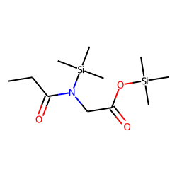 Glycine, N-(1-oxopropyl)-N-(trimethylsilyl)-, trimethylsilyl ester