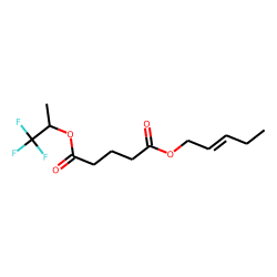 Glutaric acid, pent-2-en-1-yl 1,1,1-trifluoroprop-2-yl ester