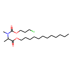DL-Alanine, N-methyl-N-(3-chloropropoxycarbonyl)-, dodecyl ester