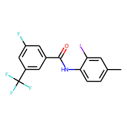 3-Fluoro-5-trifluoromethylbenzamide, N-(2-iodo-4-methylphenyl)-