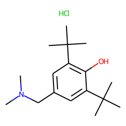 Phenol,2,6-bis(1',1'-dimethylethyl)-4-dimethylaminomethyl-, hydrochloride