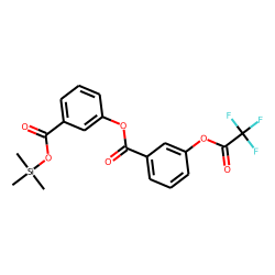 3-Trifluoroacetyloxybenzoic acid, 3-(trimethylsilyloxycarbonyl)phenyl ester