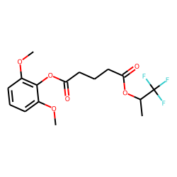Glutaric acid, 1,1,1-trifluoroprop-2-yl 2,6-dimethoxyphenyl ester
