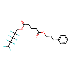 Glutaric acid, 2,2,3,3,4,4,5,5-octafluoropentyl 3-phenylpropyl ester
