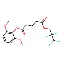 Glutaric acid, 2,2,3,3-tetrafluoropropyl 2,6-dimethoxyphenyl ester