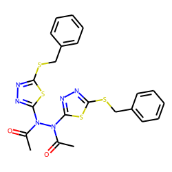 N,n'-diacetyl-n,n'-bis-[5-benzylmercapto-1,3,4-thiadiazolyl-2-]hydrazine