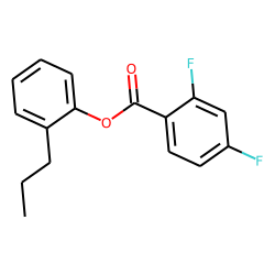 2,4-Difluorobenzoic acid, 2-propylphenyl ester