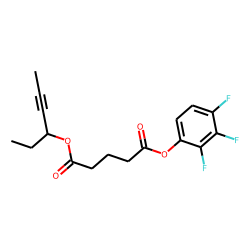 Glutaric acid, hex-4-yn-3-yl 2,3,4-trifluorophenyl ester