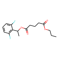 Glutaric acid, 1-(2,6-difluorophenyl)ethyl propyl ester