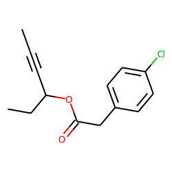 Benzeneacetic acid, 4-chloro-, hex-4-yn-3-yl ester