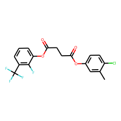 Succinic acid, 4-chloro-3-methylphenyl 2-fluoro-3-(trifluoromethyl)phenyl ester