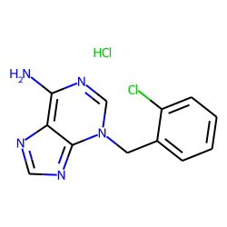 Adenine, 3-(o-chlorobenzyl)-, hydrochloride