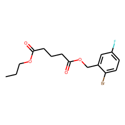 Glutaric acid, 2-bromo-5-fluorobenzyl propyl ester