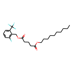Glutaric acid, decyl 2-fluoro-6-(trifluoromethyl)benzyl ester