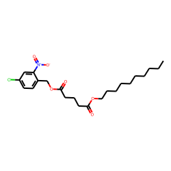 Glutaric acid, decyl 2-nitro-4-chlorobenzyl ester