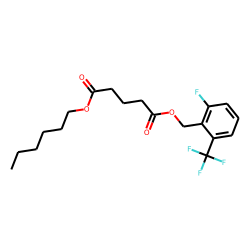 Glutaric acid, 2-fluoro-6-(trifluoromethyl)benzyl hexyl ester