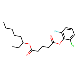 Glutaric acid, 2-chloro-6-fluorophenyl 3-octyl ester