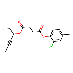 Succinic acid, hex-4-yn-3-yl 2-chloro-4-methylphenyl ester