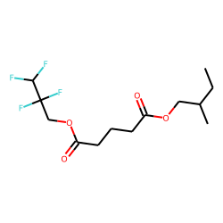 Glutaric acid, 2,2,3,3-tetrafluoropropyl 2-methylbutyl ester