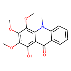 9(10H)-Acridinone, 1-hydroxy-2,3,4-trimethoxy-10-methyl-