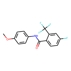4-Fluoro-2-trifluoromethylbenzamide, N-(4-methoxyphenyl)-