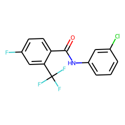 4-Fluoro-2-trifluoromethylbenzamide, N-(3-chlorophenyl)-