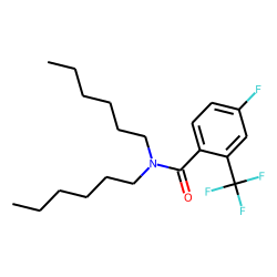 4-Fluoro-2-trifluoromethylbenzamide, N,N-dihexyl-