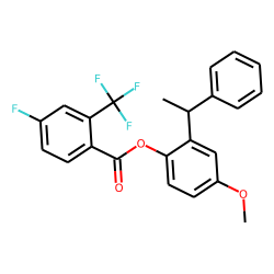 4-Fluoro-2-trifluoromethylbenzoic acid, 2-(1-phenyleth-1-yl)-4-methoxyphenyl ester