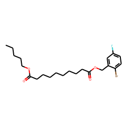 Sebacic acid, 2-bromo-5-fluorobenzyl pentyl ester