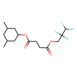 Succinic acid, 2,2,3,3-tetrafluoropropyl 3,5-dimethylcyclohexyl ester