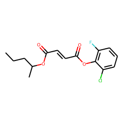 Fumaric acid, 2-pentyl 2-chloro-6-fluorophenyl ester