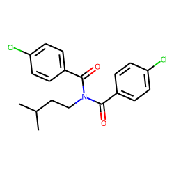 4-Chlorobenzamide, N-(4-chlorobenzoyl)-N-(3-methylbutyl)-