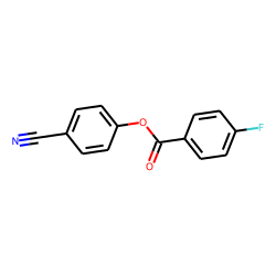 4-Fluorobenzoic acid, 4-cyanophenyl ester