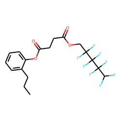 Succinic acid, 2,2,3,3,4,4,5,5-octafluoropentyl 2-propylphenyl ester