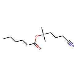 Hexanoic acid, (3-cyanopropyl)dimethylsilyl ester