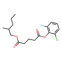 Glutaric acid, 2-chloro-6-fluorophenyl 2-methylpentyl ester