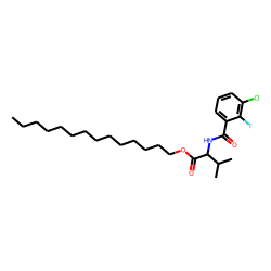 L-Valine, N-(3-chloro-2-fluorobenzoyl)-, tetradecyl ester