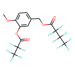 3-Pentafluoropropionyloxy-4-methoxybenzyl alcohol, O-heptafluorobutyryl-