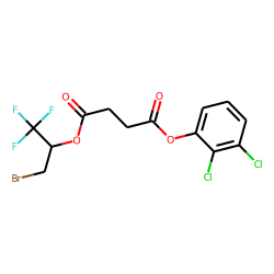 Succinic acid, 2,3-dichlorophenyl 1-bromo-3,3,3-trifluoroprop-2-yl ester