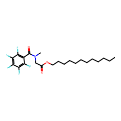 Sarcosine, N-pentafluorobenzoyl-, dodecyl ester