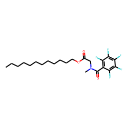 Sarcosine, n-pentafluorobenzoyl-, dodecyl ester